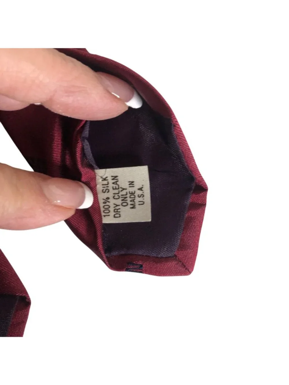 New York Stock Exchange NYSE Silk Tie Maroon Mens Necktie Accessory Office Gift